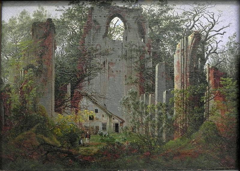 Ruins of Eldena Monastery near Greifswald, Caspar David Friedrich